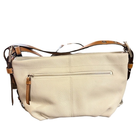 Coach East West Duffel Shoulder Bag M1085-F15065 White Pebbled Leather Purse - Picture 4 of 11